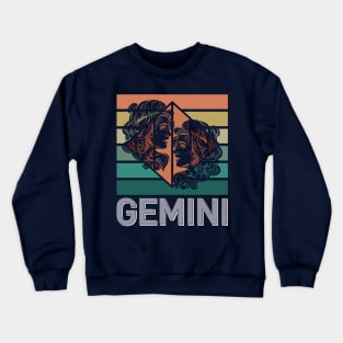 Gemini Zodiac Vintage Crewneck Sweatshirt